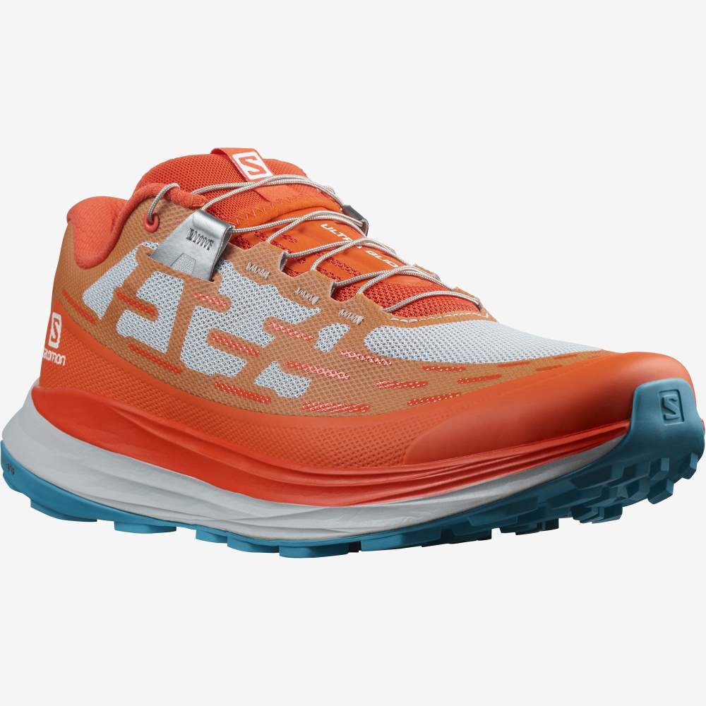 Pink Blue Salomon Ultra Glide Men's Trail Running Shoes | 603521TXM