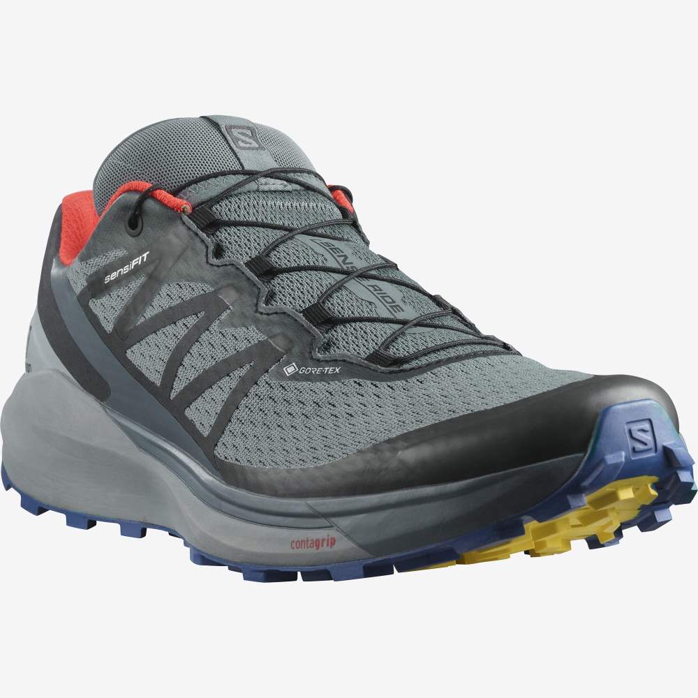 Pink Salomon Sense Ride 4 Gore-Tex Invisible Fit Men's Trail Running Shoes | 145206OTV