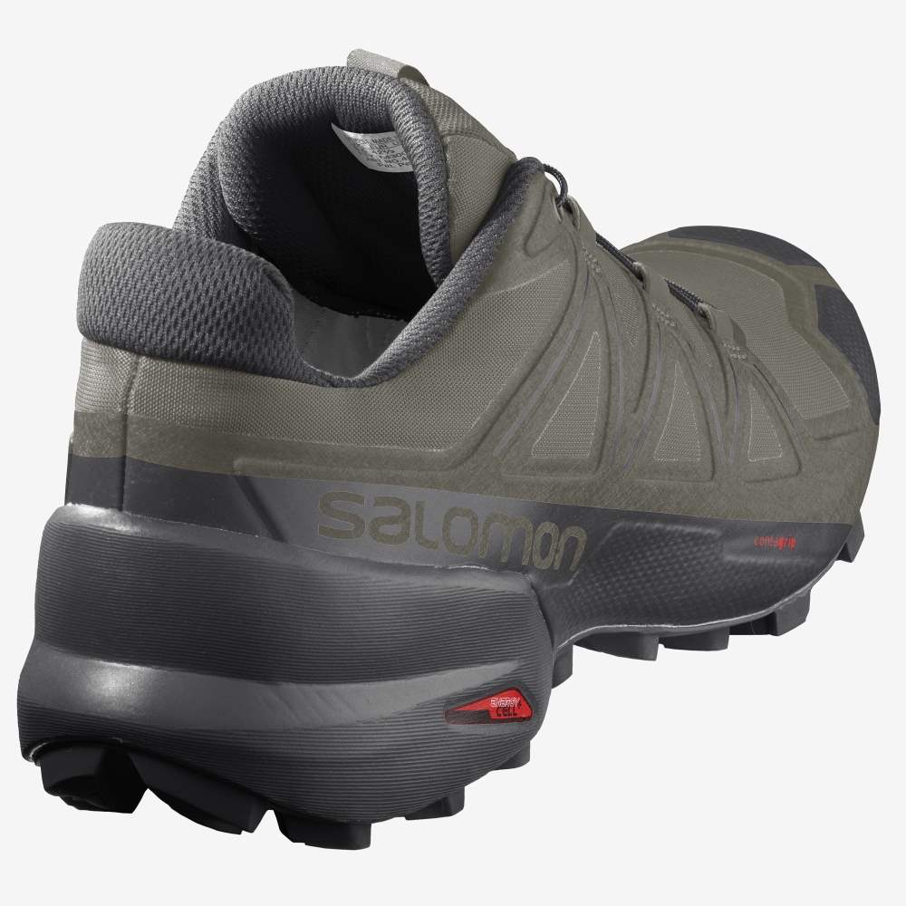 Purple Black Salomon Speedcross 5 Men's Trail Running Shoes | 948506UZY