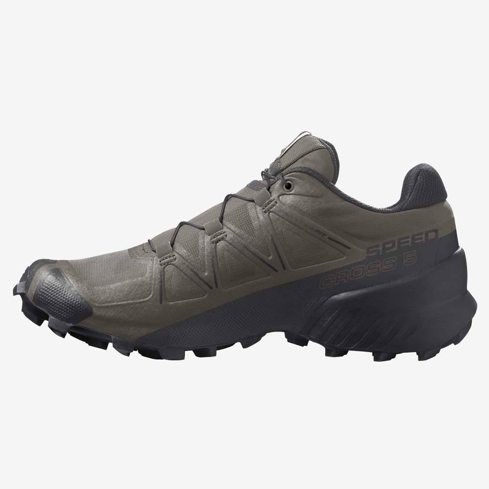 Purple Black Salomon Speedcross 5 Men's Trail Running Shoes | 948506UZY