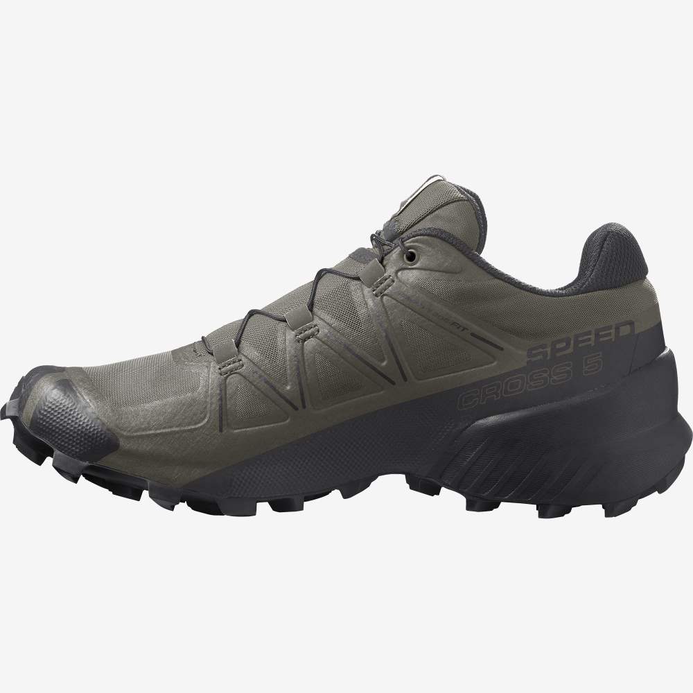 Purple Black Salomon Speedcross 5 Wide Men's Trail Running Shoes | 269740CSL