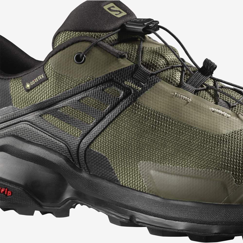 Purple Black Salomon X Raise Gore-Tex Men's Hiking Shoes | 037815MAC