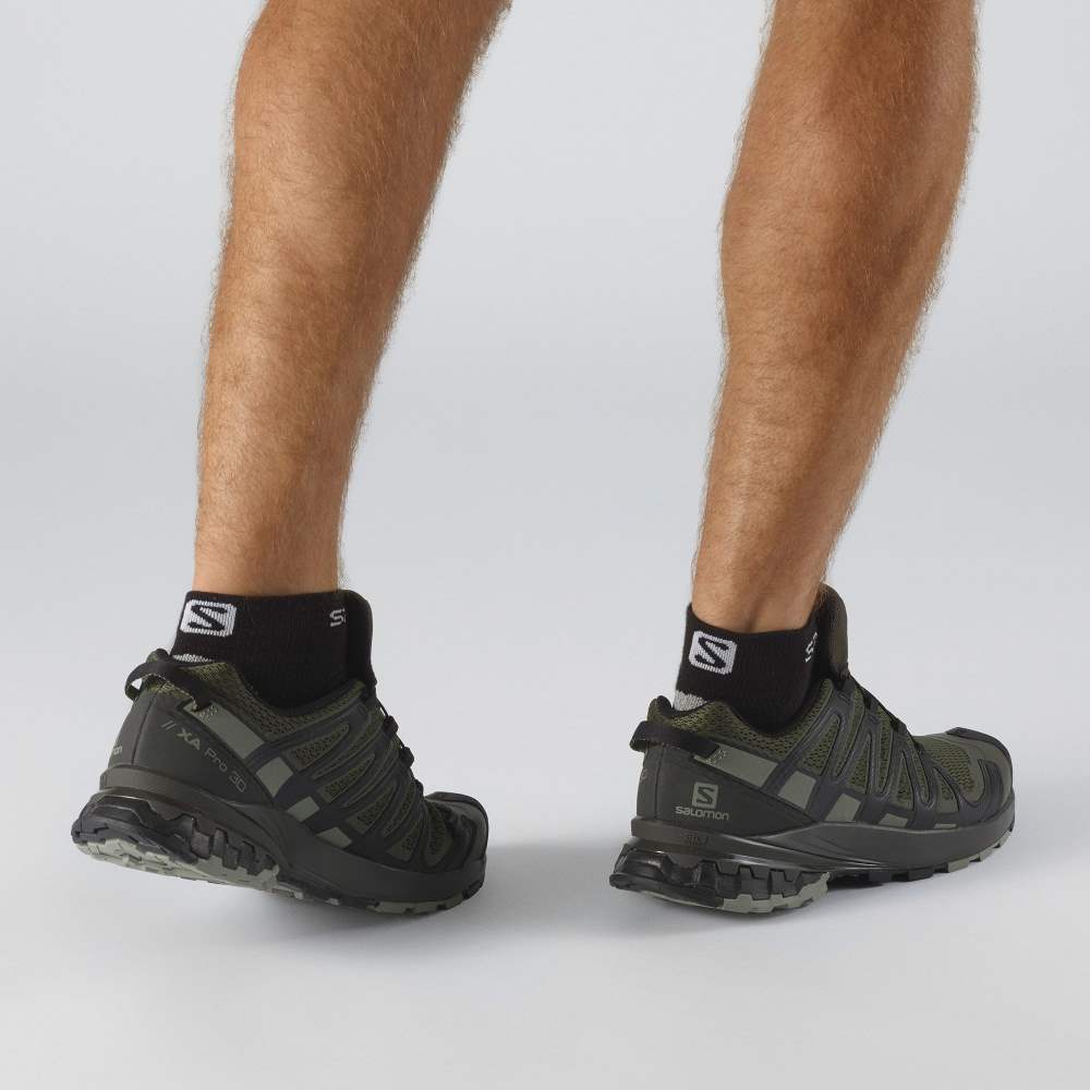 Purple Grey Salomon Xa Pro 3d V8 Men's Hiking Shoes | 941657IWD