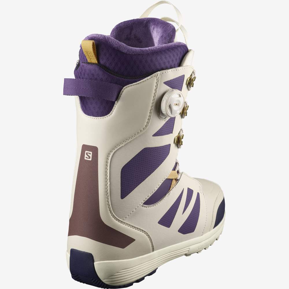 Purple Salomon Launch Lace Sj Boa Team Men's Snow Boots | 815706BVN