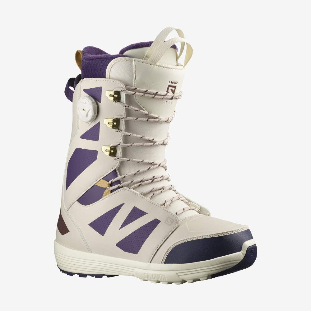 Purple Salomon Launch Lace Sj Boa Team Men\'s Snow Boots | 815706BVN