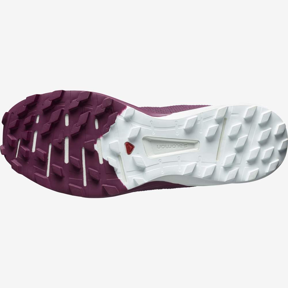 Purple White Salomon Sense Pro 4 Women's Trail Running Shoes | 486735KZE