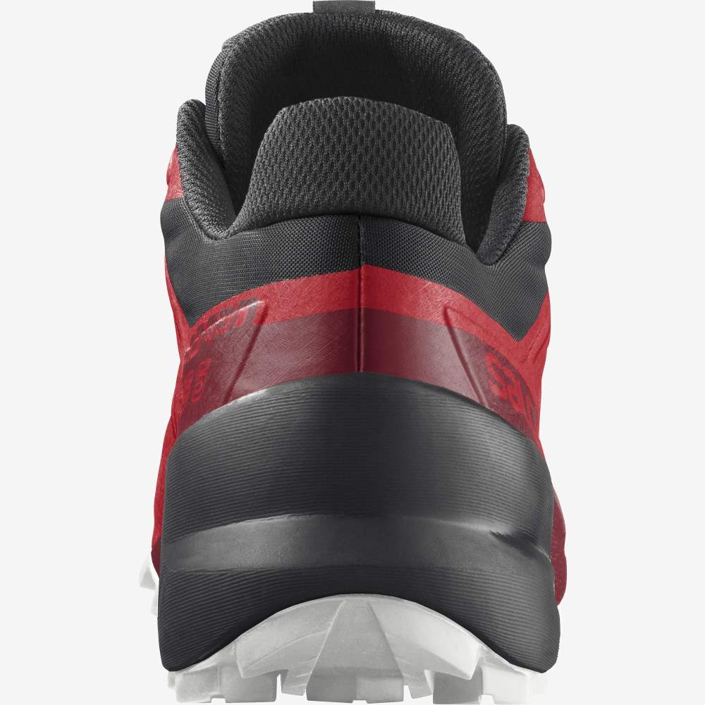Red Black Salomon Speedcross 5 Men's Trail Running Shoes | 351278HVX