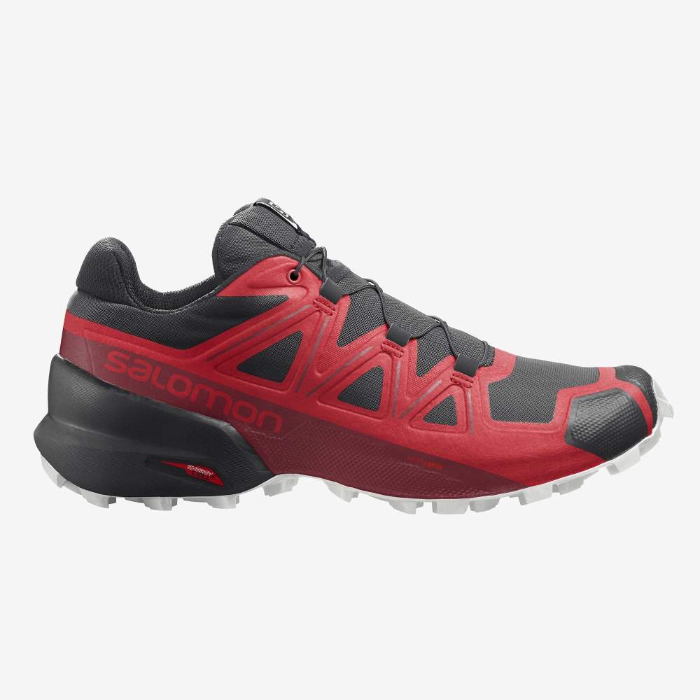 Red Black Salomon Speedcross 5 Men\'s Trail Running Shoes | 351278HVX