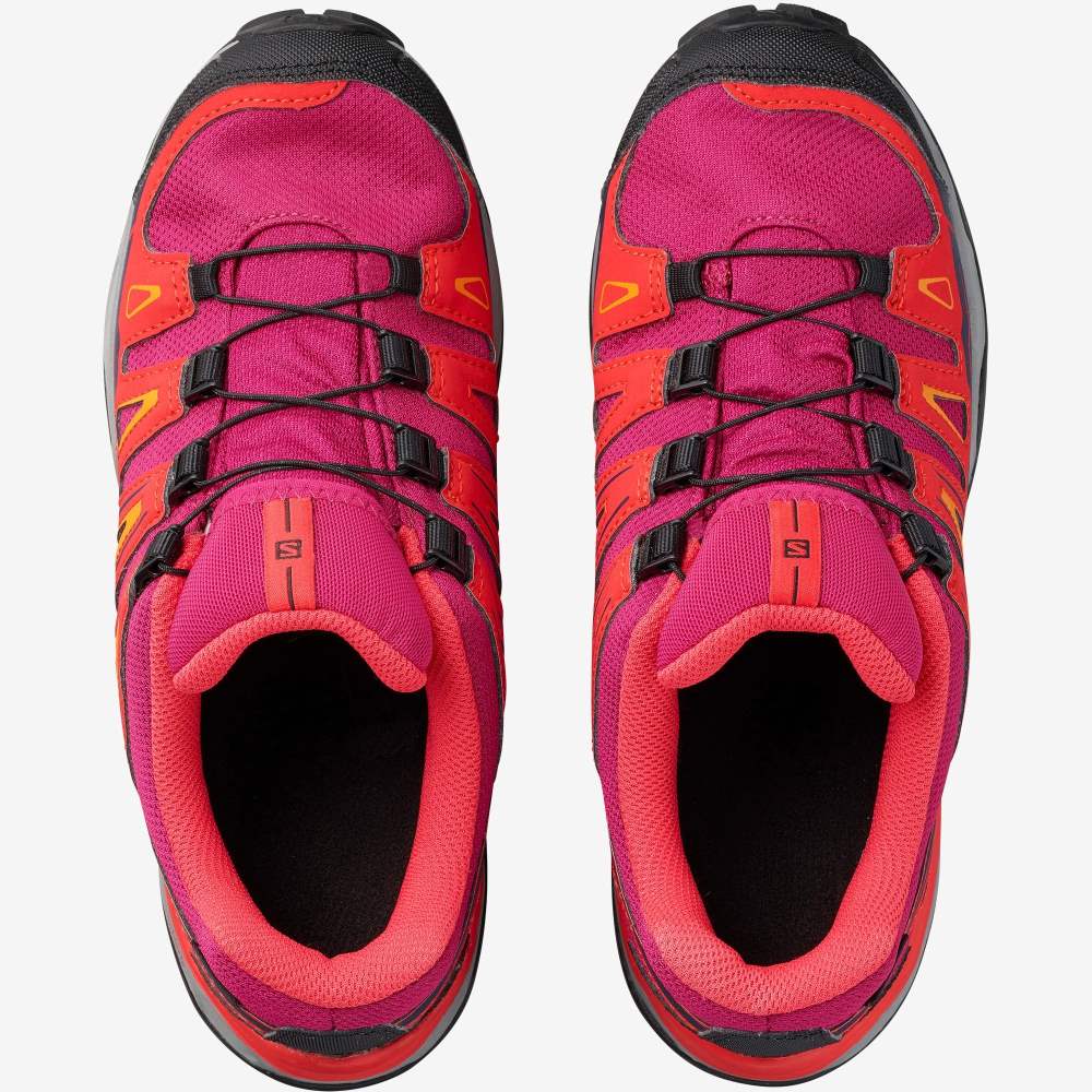 Red Light Gold Salomon X-Ultra Mid Gore-Tex Kids' Hiking Shoes | 067431OXV