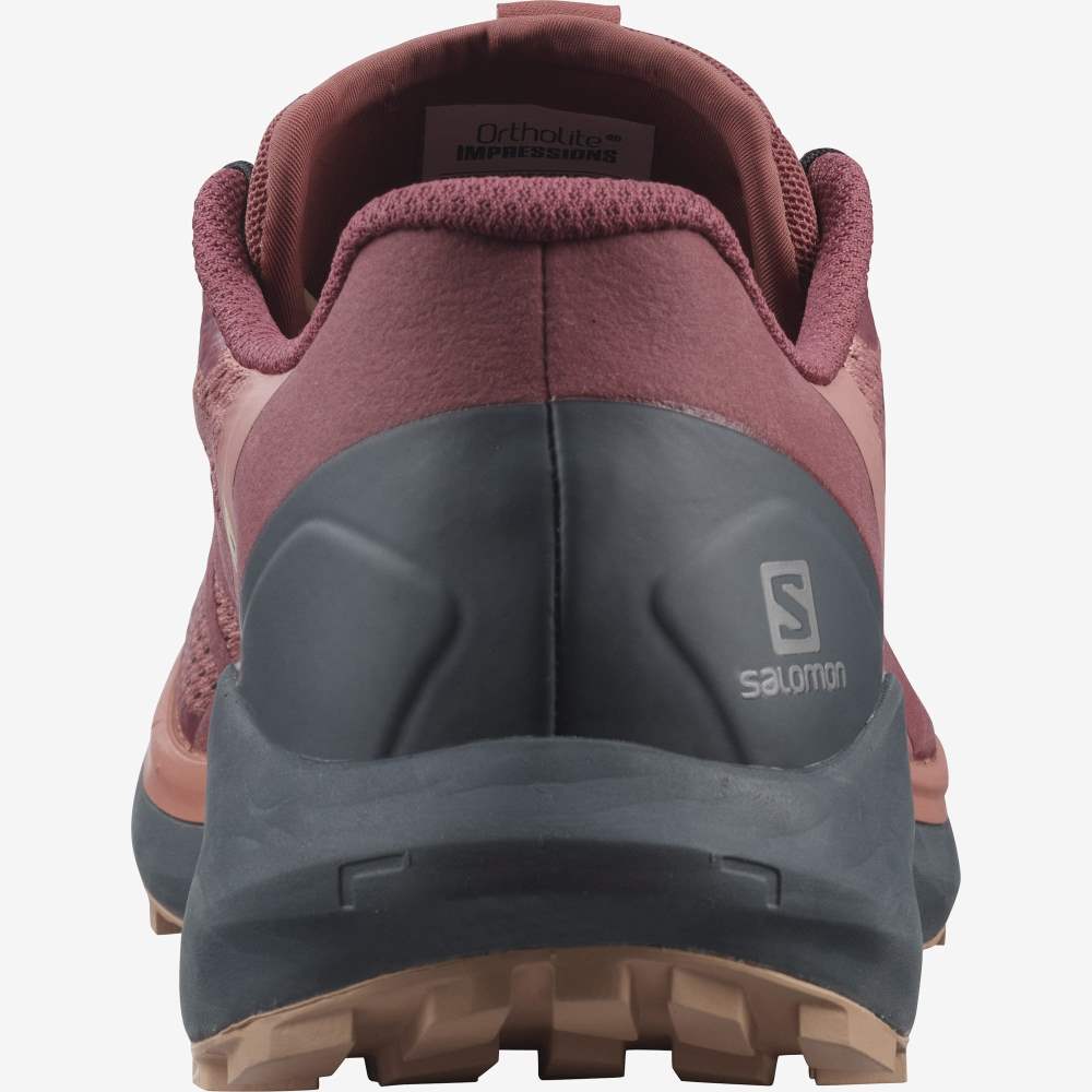 Red Salomon Sense Ride 4 Women's Trail Running Shoes | 075912IUO