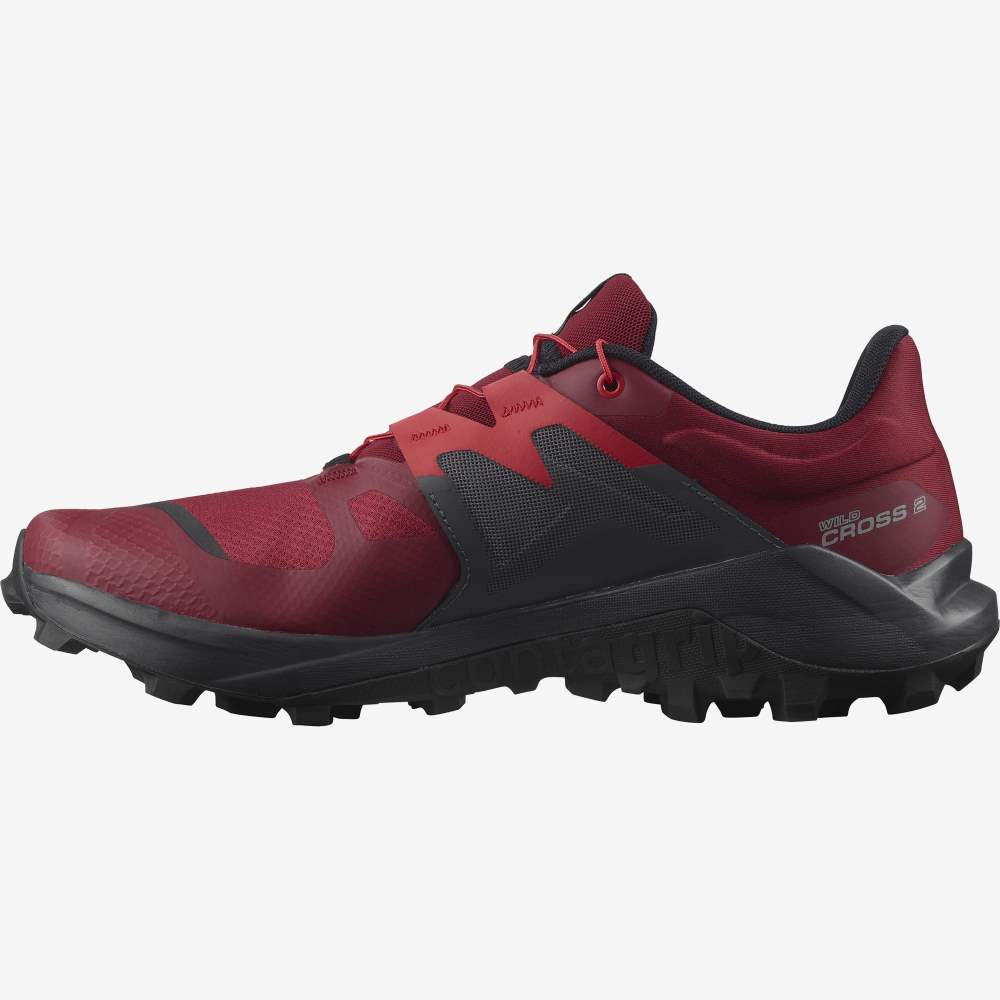 Red Salomon Wildcross 2 Men's Trail Running Shoes | 107856VTM