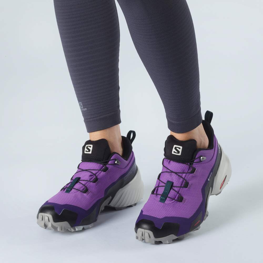 Royal Turquoise Salomon Cross Hike Gore-Tex Women's Hiking Shoes | 382490GHO