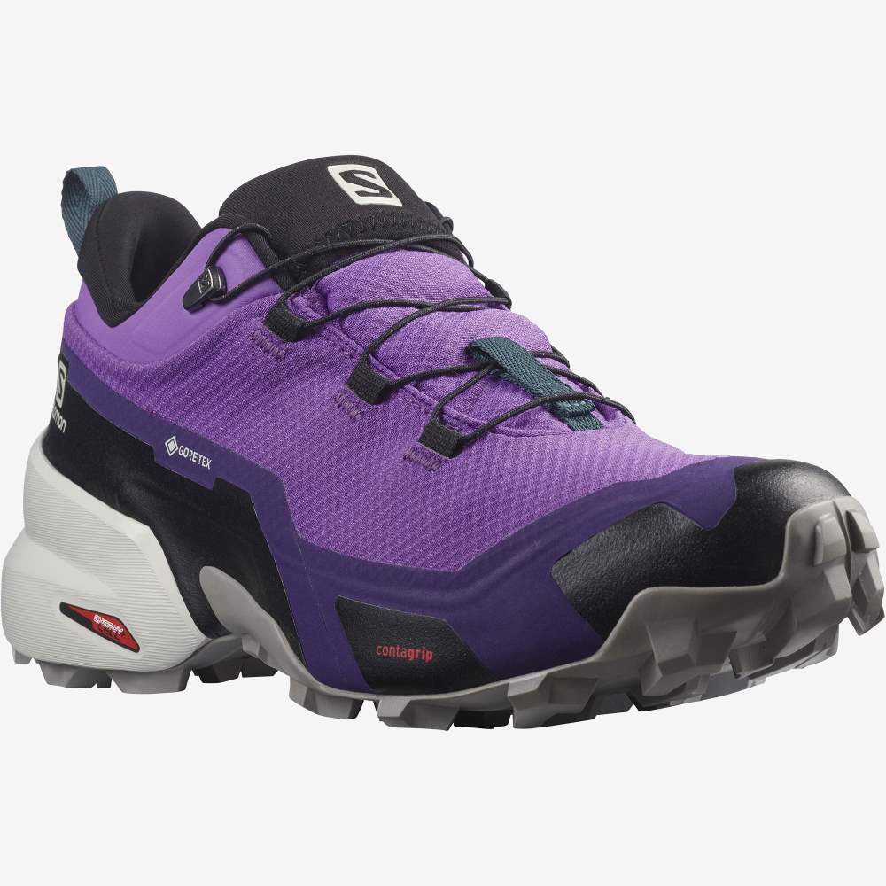 Royal Turquoise Salomon Cross Hike Gore-Tex Women's Hiking Shoes | 382490GHO