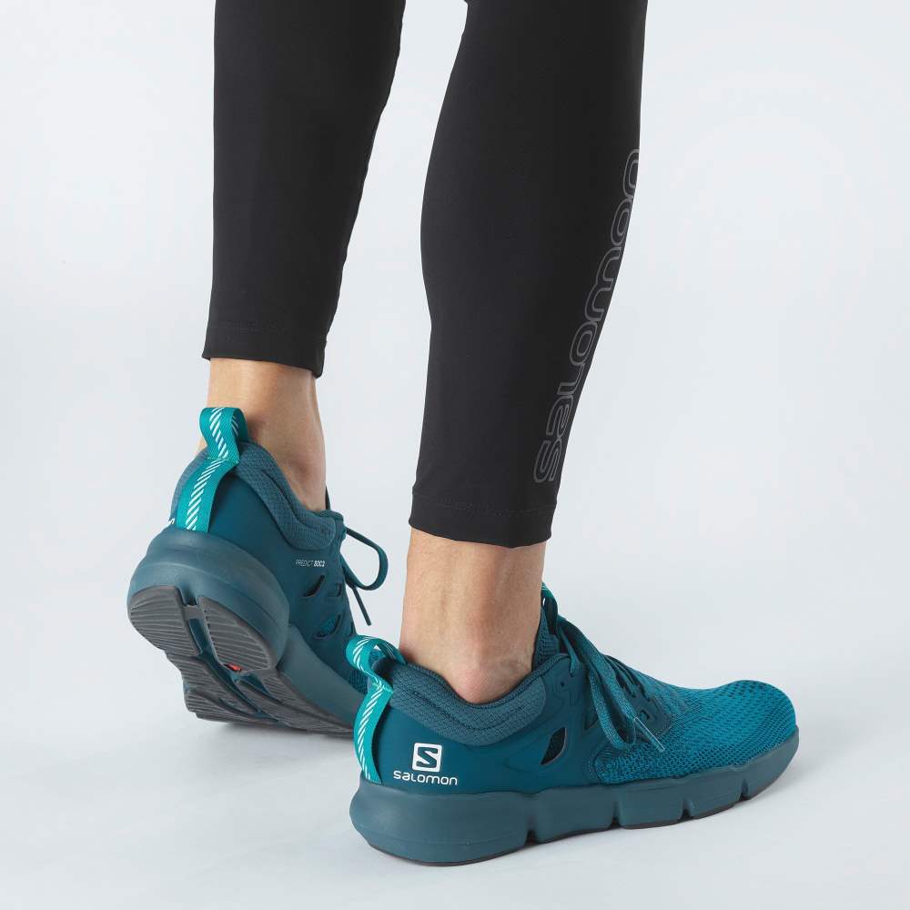 Turquoise Blue Salomon Predict Soc 2 Men's Running Shoes | 123805XTH