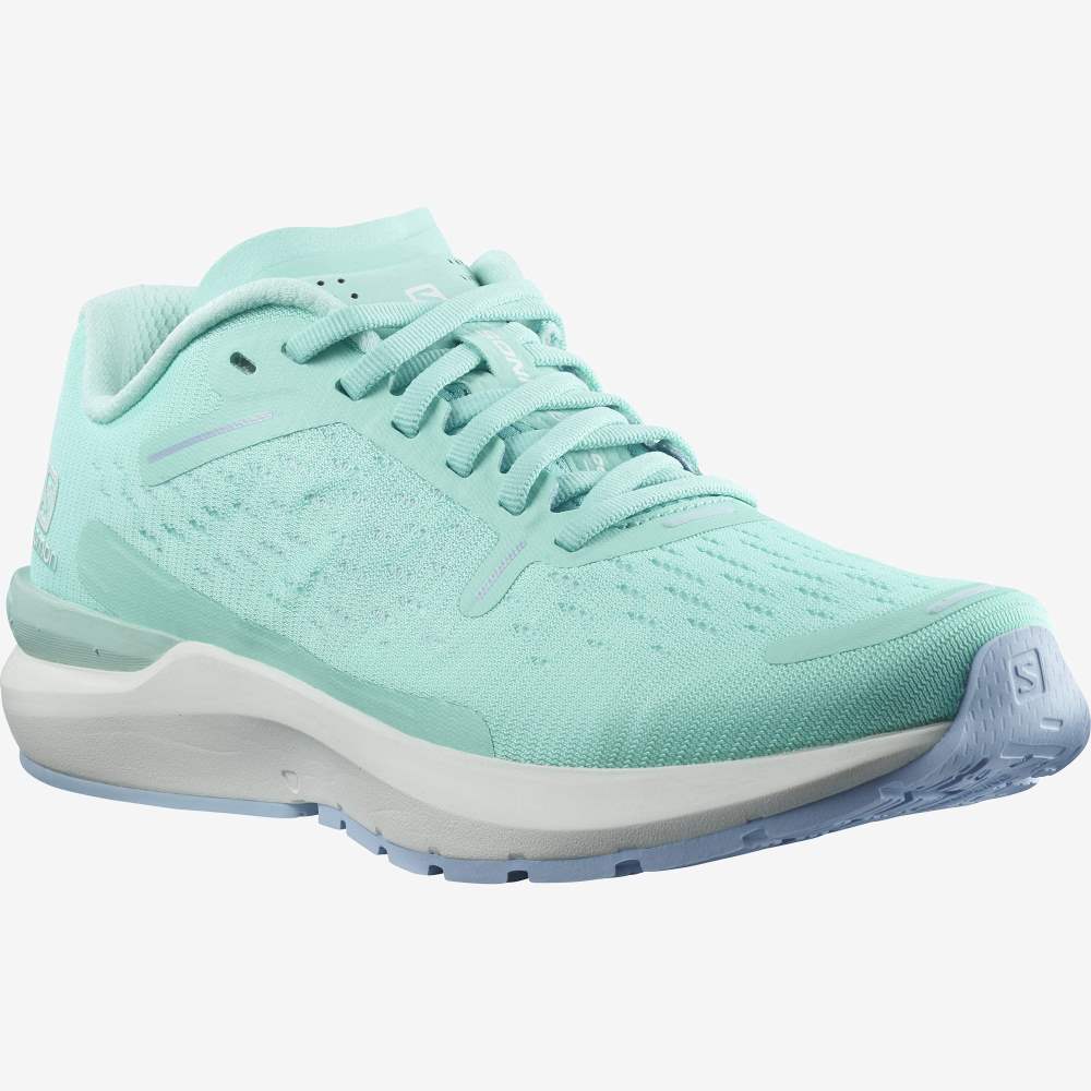 Turquoise Blue Salomon Sonic 4 Balance Women's Running Shoes | 291038WHT