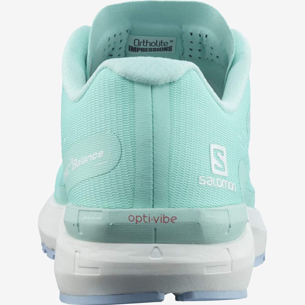 Turquoise Blue Salomon Sonic 4 Balance Women's Running Shoes | 291038WHT