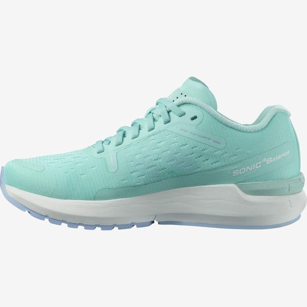 Turquoise Blue Salomon Sonic 4 Balance Women's Running Shoes | 291038WHT