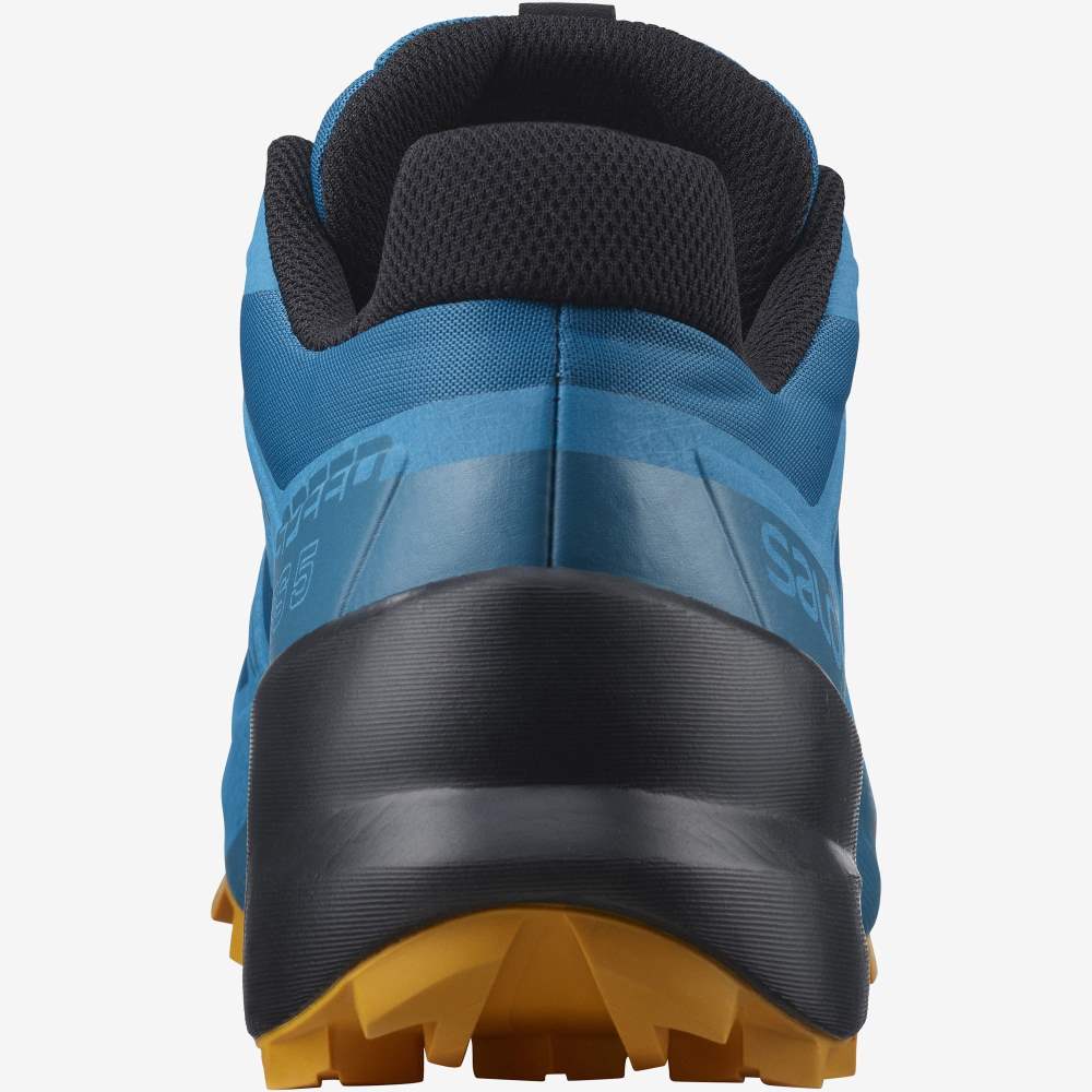 Turquoise Gold Salomon Speedcross 5 Men's Trail Running Shoes | 831976AMF