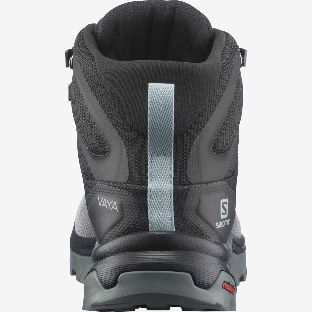 Turquoise/ Grey Salomon Vaya Mid Gore-Tex Women's Hiking Shoes | 261489JCO