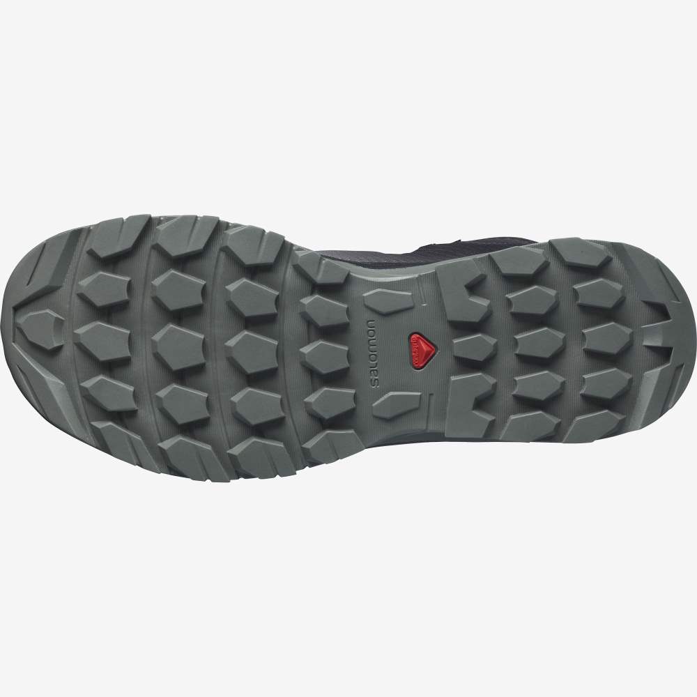 Turquoise/ Grey Salomon Vaya Mid Gore-Tex Women's Hiking Shoes | 261489JCO