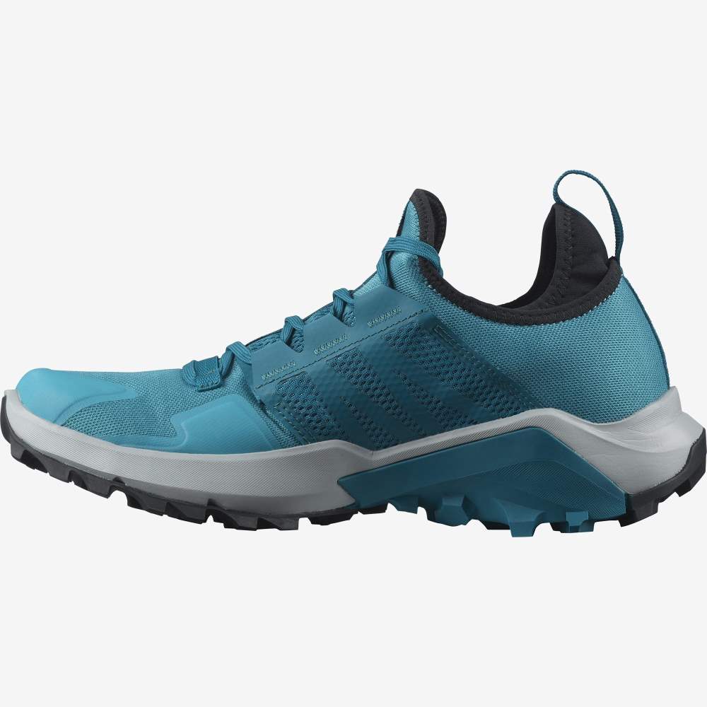 Turquoise Salomon Madcross Men's Trail Running Shoes | 074812JDO