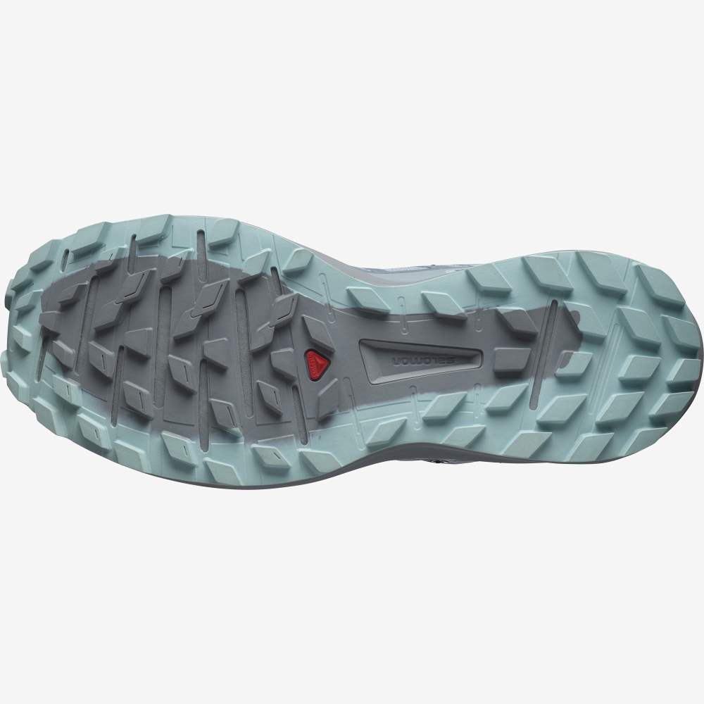 Turquoise Salomon Sense Ride 4 Gore-Tex Invisible Fit Women's Trail Running Shoes | 019763SUQ