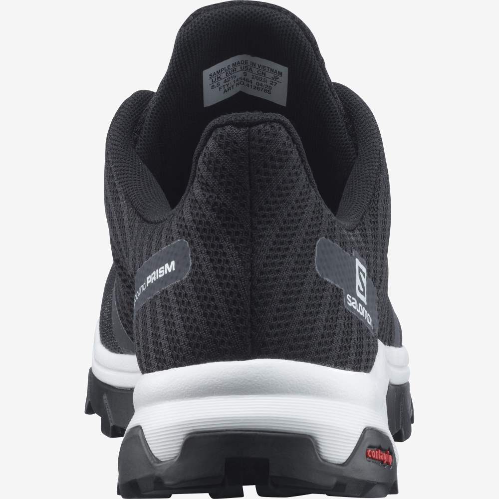 White Black Salomon Outbound Prism Men's Hiking Shoes | 607249NJL
