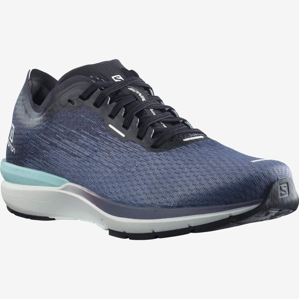 White Black Salomon Sonic 4 Accelerate Women's Running Shoes | 360872MAU
