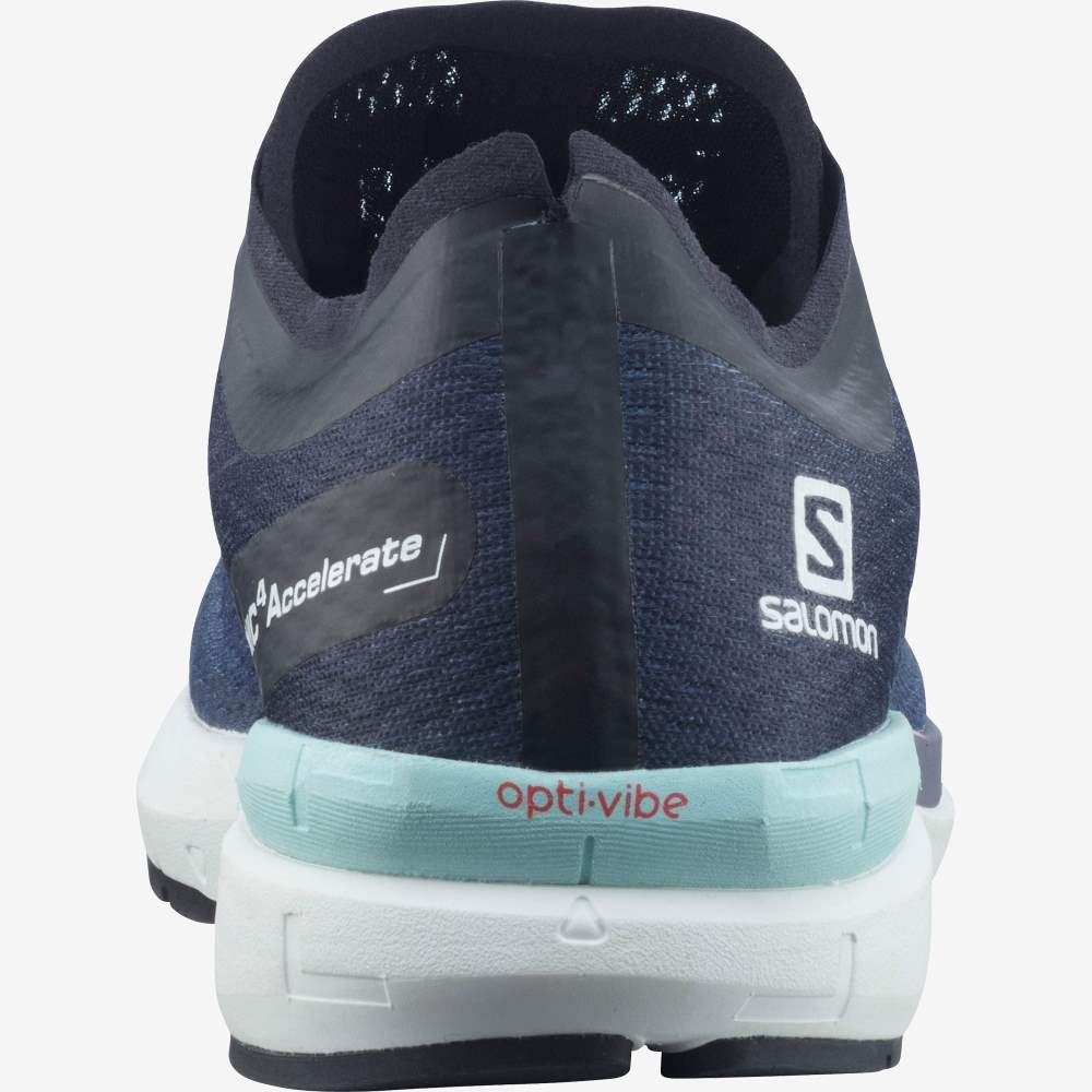 White Black Salomon Sonic 4 Accelerate Women's Running Shoes | 360872MAU
