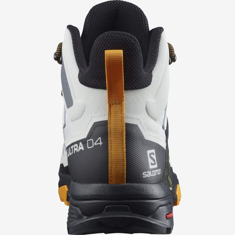 White Black Salomon X Ultra 4 Mid Gore-Tex Men's Hiking Shoes | 957043WHC