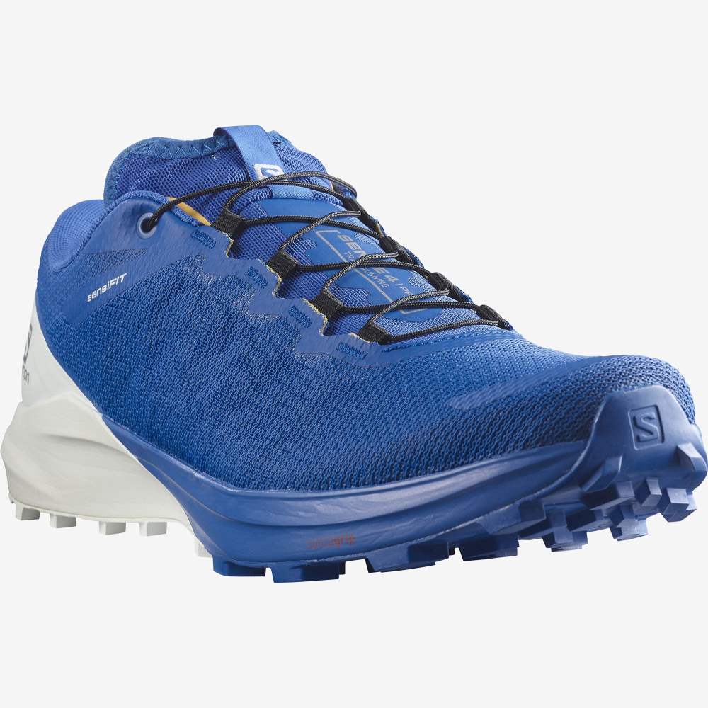 White Blue Salomon Sense Pro 4 Men's Trail Running Shoes | 907864AQK