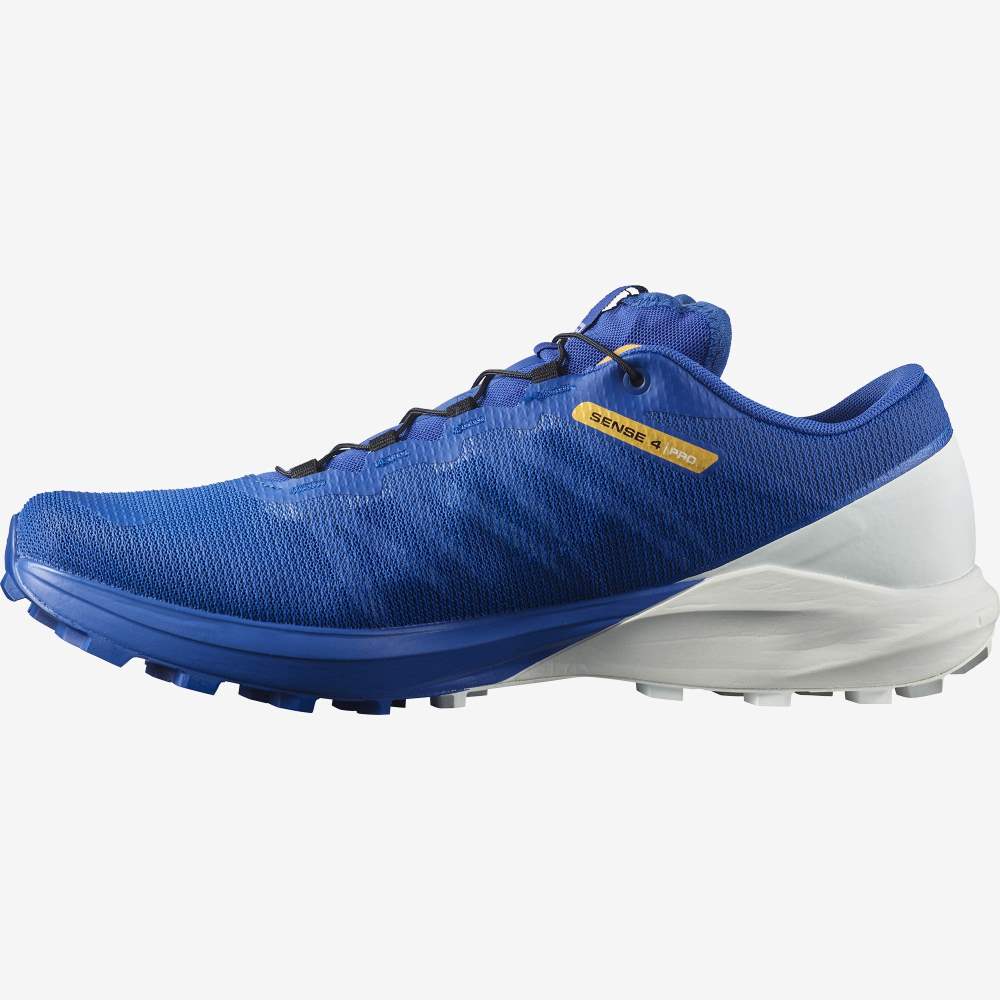 White Blue Salomon Sense Pro 4 Men's Trail Running Shoes | 907864AQK