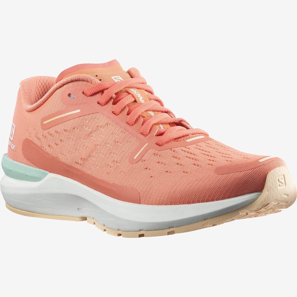 White Cream Salomon Sonic 4 Balance Women's Running Shoes | 150467AGQ