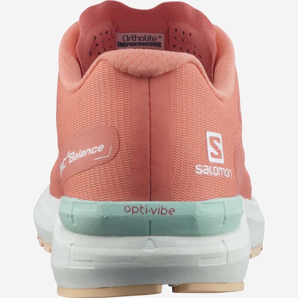 White Cream Salomon Sonic 4 Balance Women's Running Shoes | 150467AGQ