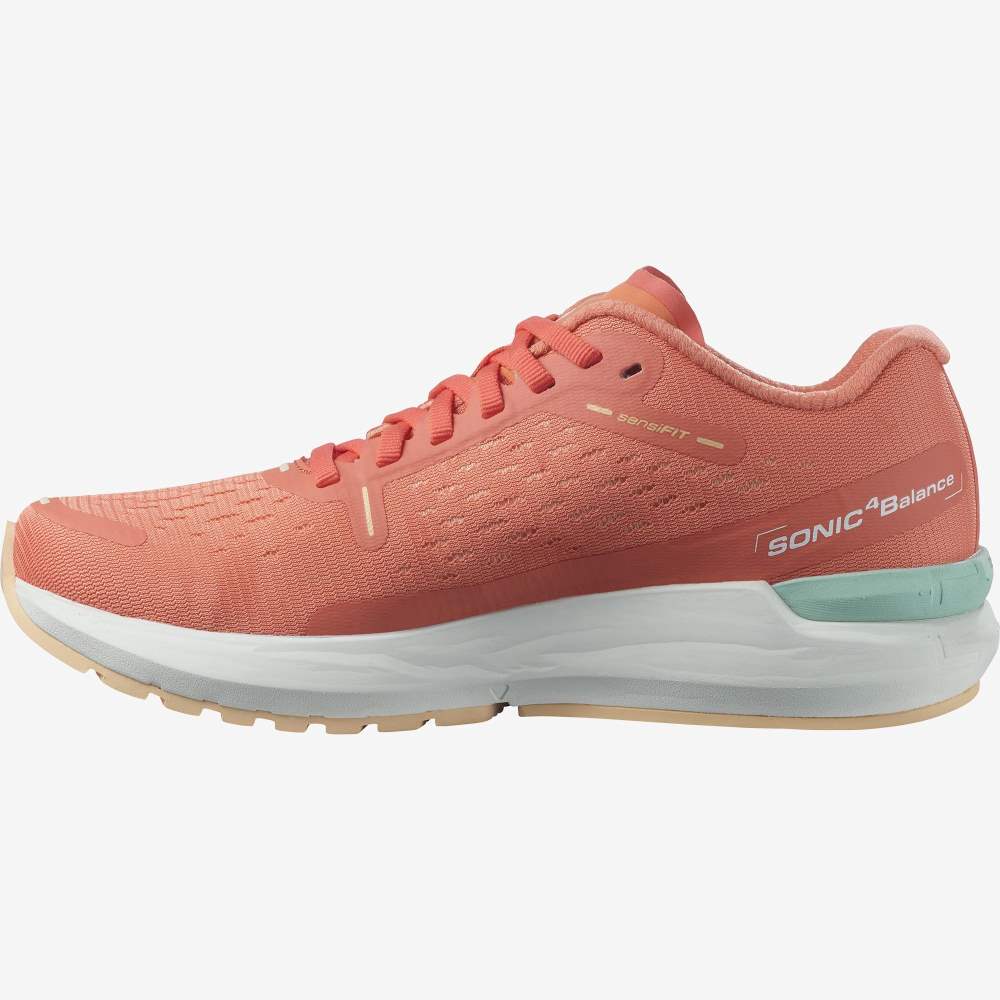 White Cream Salomon Sonic 4 Balance Women's Running Shoes | 150467AGQ