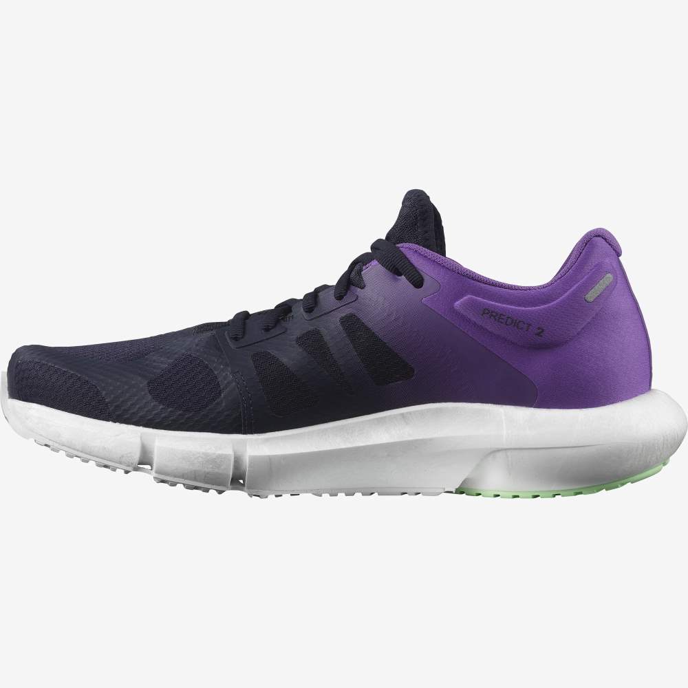 White Purple Salomon Predict 2 Men's Running Shoes | 345092XEZ