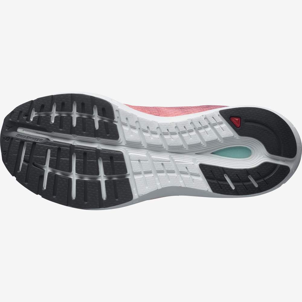 White Red Salomon Sonic 4 Accelerate Women's Running Shoes | 804719OUK
