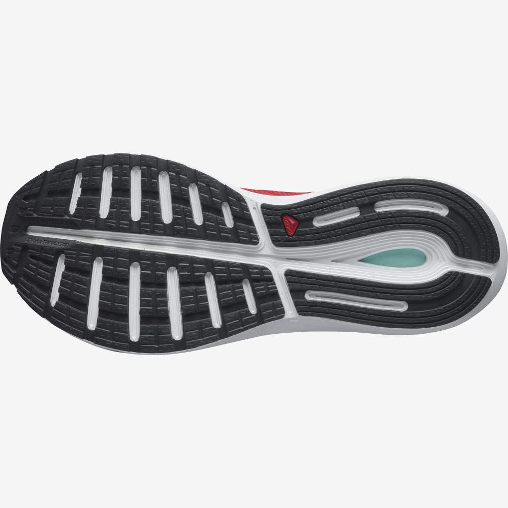 White Red Salomon Sonic 4 Balance Men's Running Shoes | 560418LWG