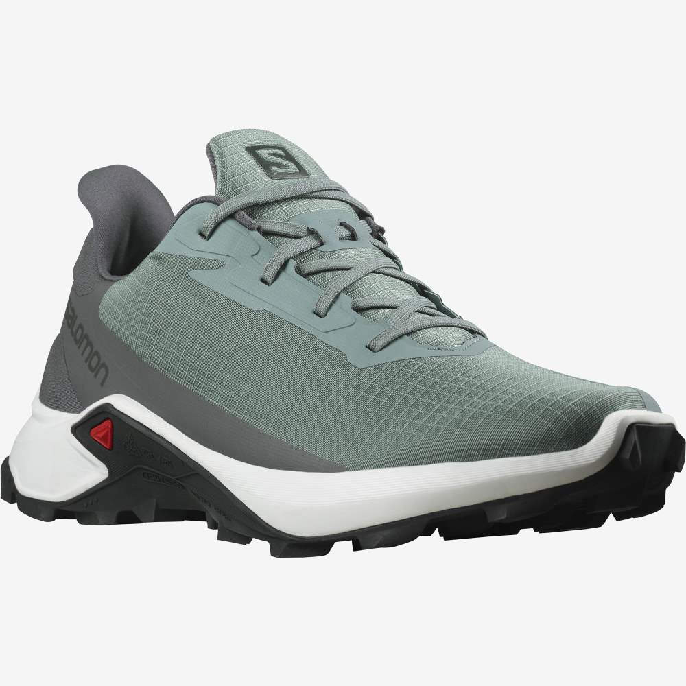 White Salomon Alphacross 3 Men's Trail Running Shoes | 946501VAE