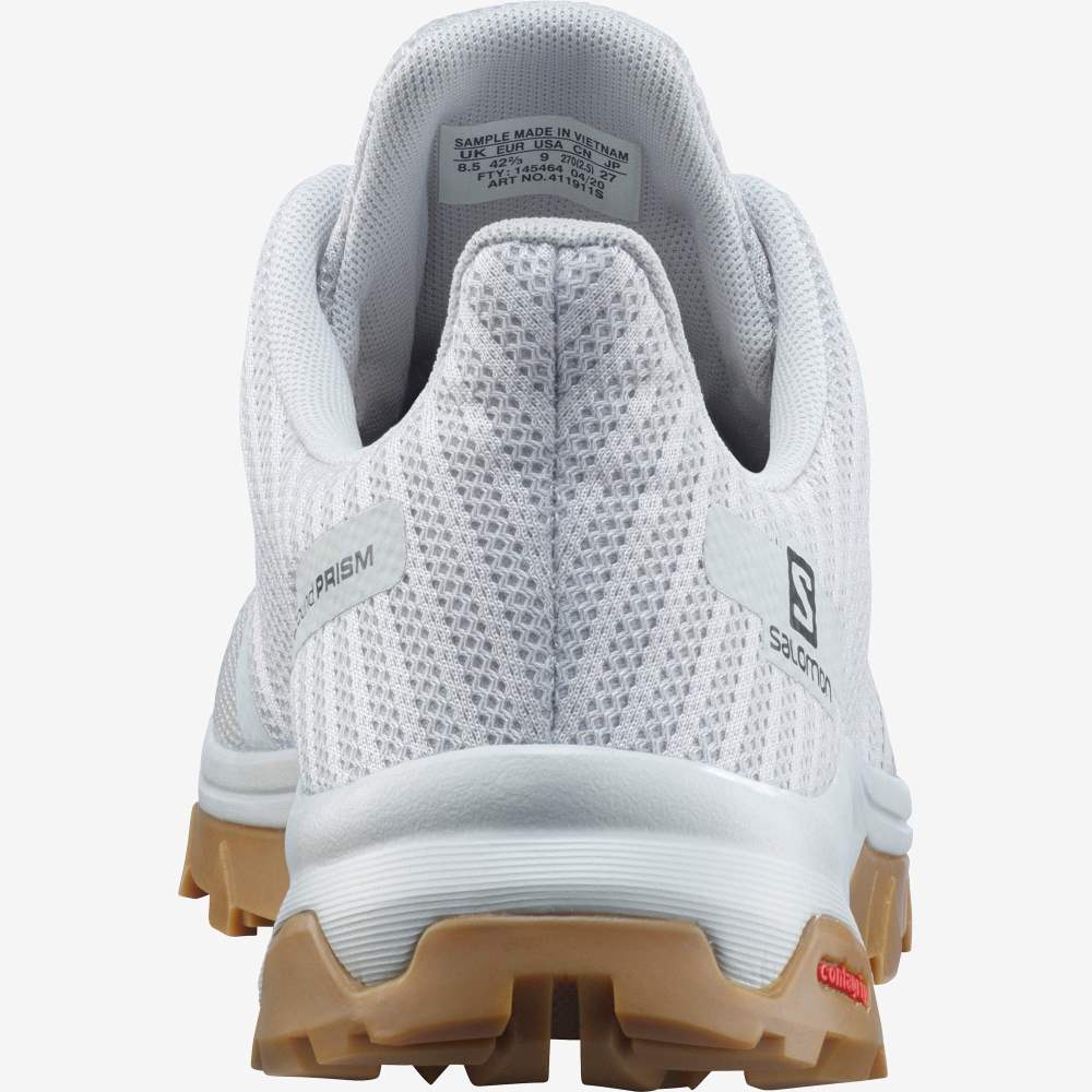 White Salomon Outbound Prism Men's Hiking Shoes | 275304FOK