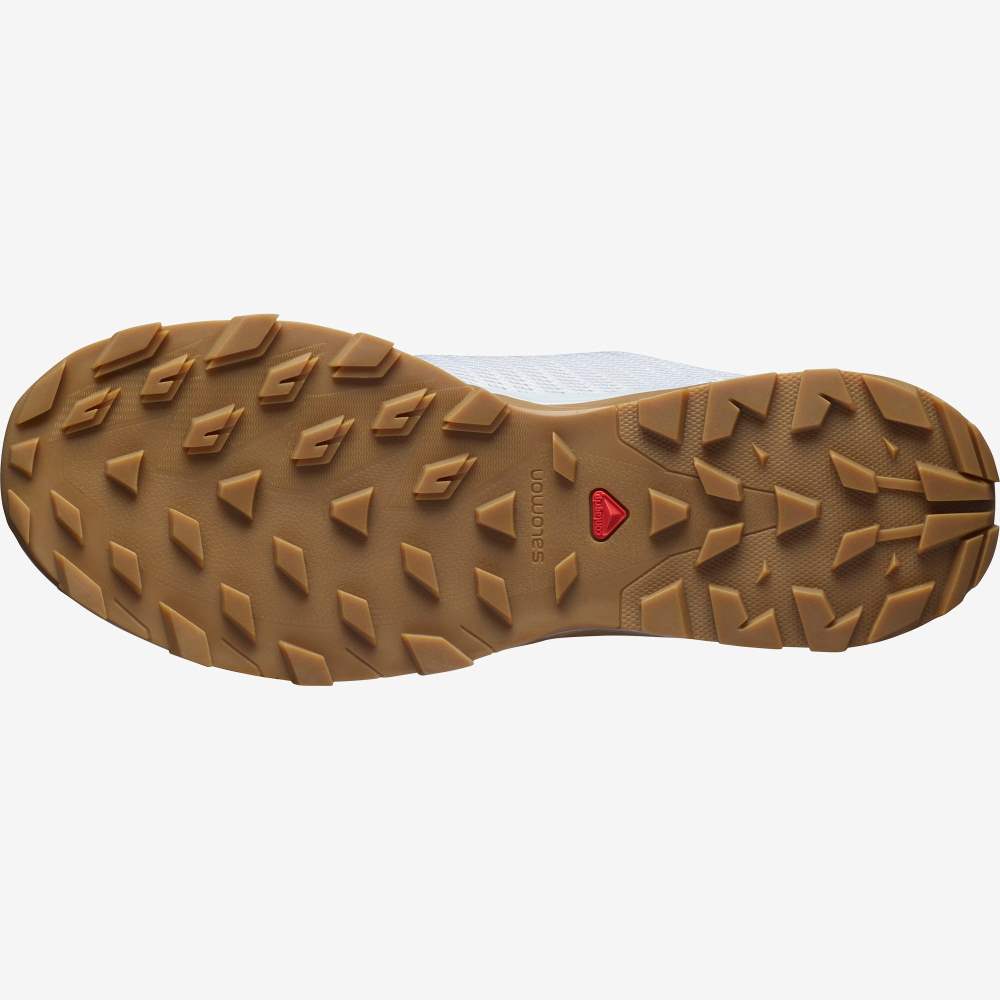 White Salomon Outbound Prism Men's Hiking Shoes | 275304FOK