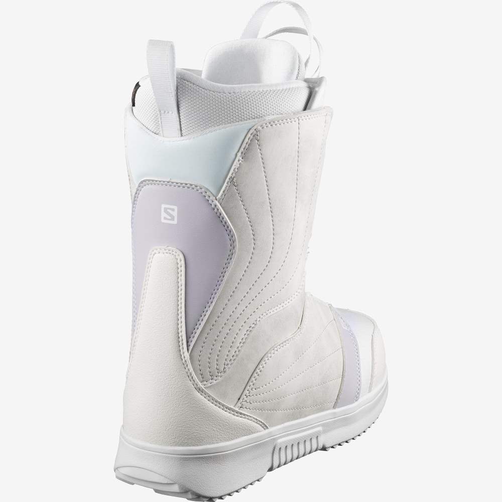 White Salomon Pearl Boa White Women's Snow Boots | 854361YPC