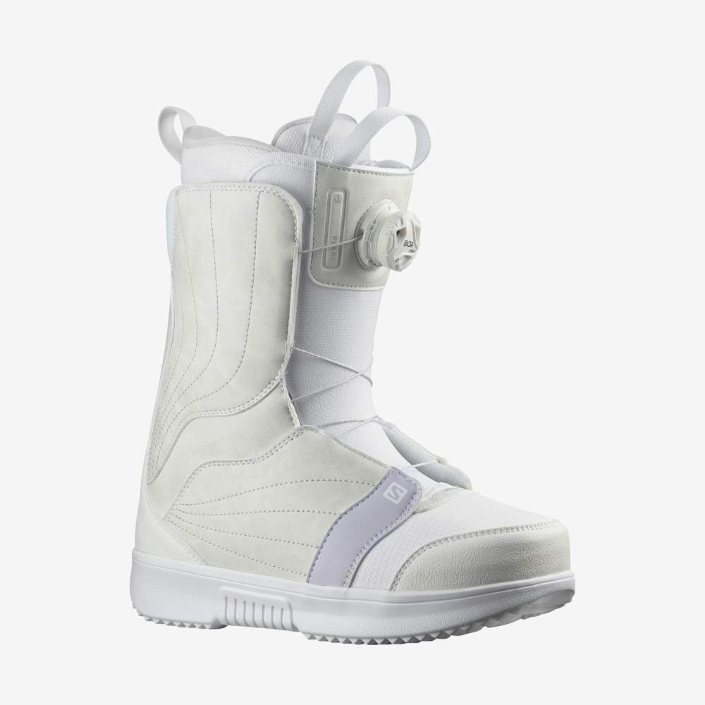 White Salomon Pearl Boa White Women\'s Snow Boots | 854361YPC