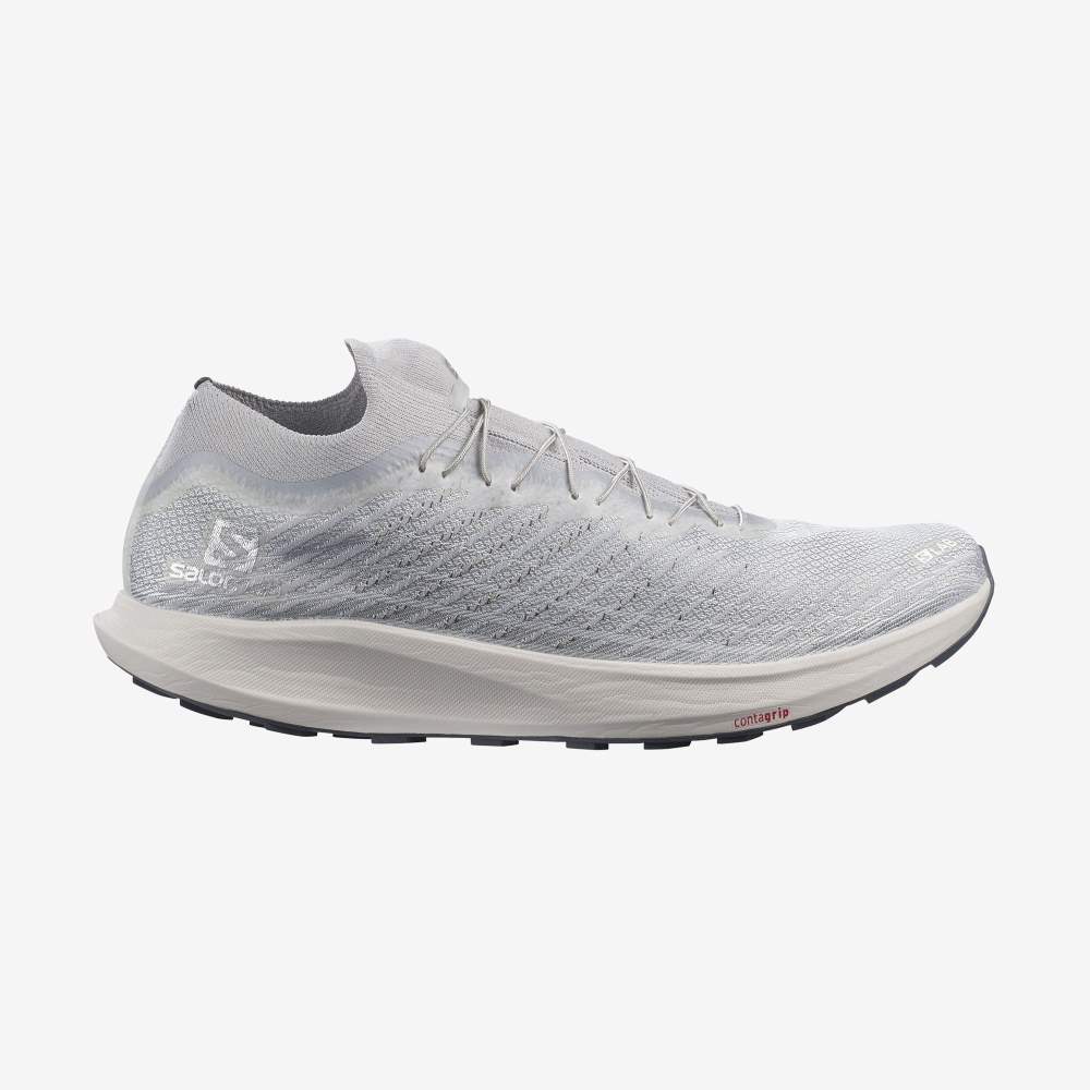 White Salomon S/Lab Pulsar Women\'s Trail Running Shoes | 129675ZWY