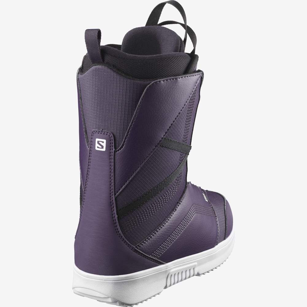 White Salomon Scarlet Boa Women's Snow Boots | 296547VJF