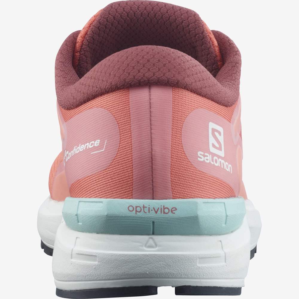 White Salomon Sonic 4 Confidence Women's Running Shoes | 357418RZC