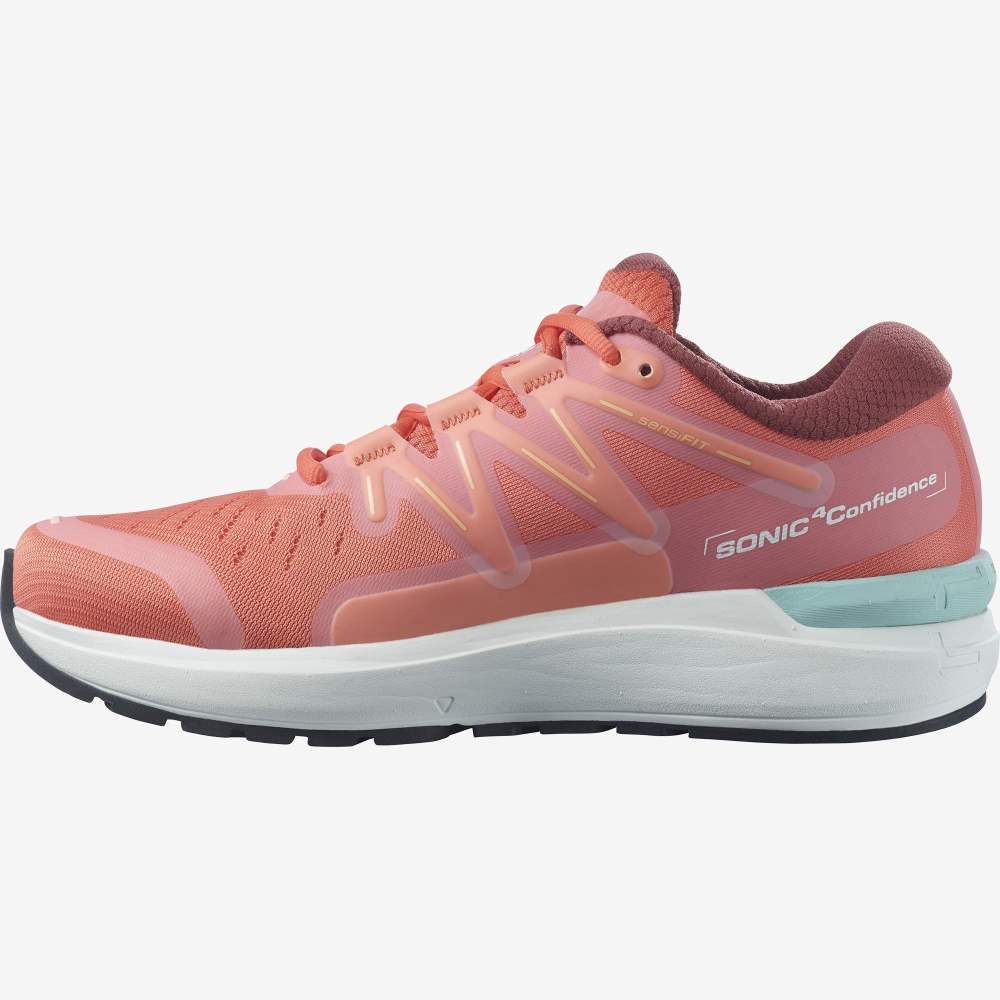 White Salomon Sonic 4 Confidence Women's Running Shoes | 357418RZC