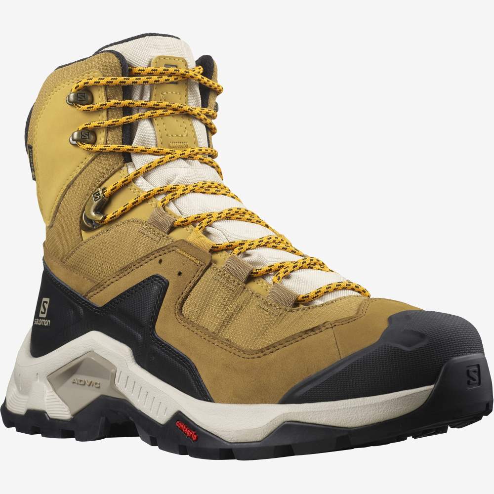 Yellow Black Salomon Quest Element Gore-Tex Men's Hiking Shoes | 835607UBZ