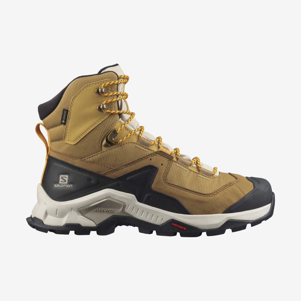Yellow Black Salomon Quest Element Gore-Tex Men\'s Hiking Shoes | 835607UBZ