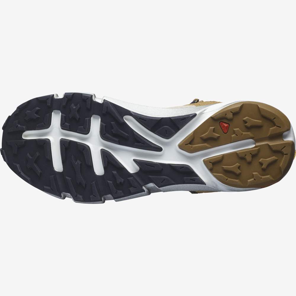 Yellow White Salomon Predict Hike Mid Gore-Tex Men's Hiking Shoes | 820395JKE